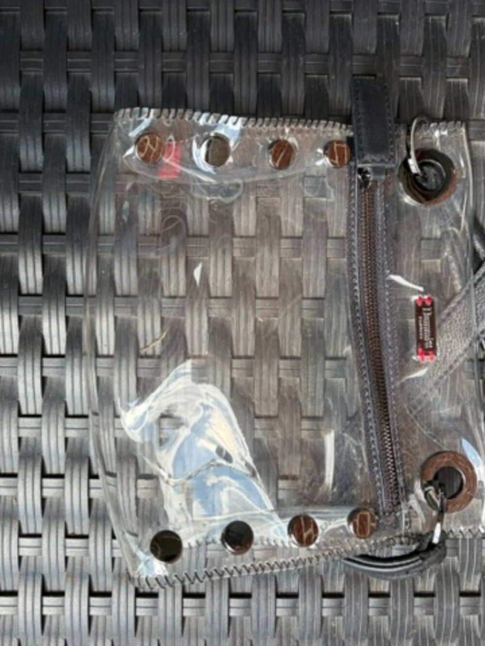 Hammitt Tony Medium Clear Crossbody Bag-Clear/Black/Gunmetal